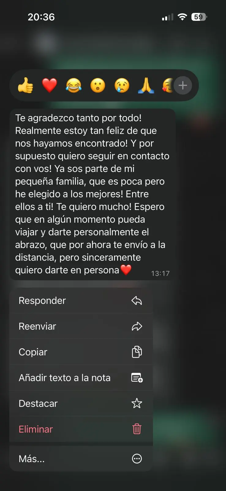 Testimonio de WhatsApp 2
